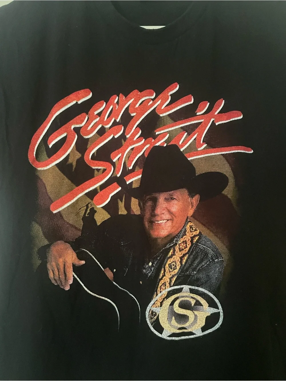 George Strait Graphic Short-Sleeve Tee - Black - Picture 2 of 6